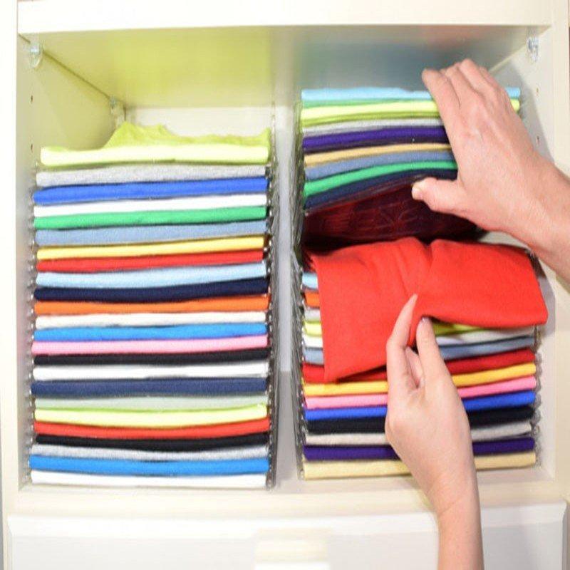 Система-органайзер хранения одежды T-SHIRT ORGANIZING SYSTEM, 10 шт. Всегда порядок. - фото 3 - id-p132982155