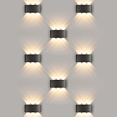 Настенный светильник 1551 Techno LED Twinky Trio чёрный, фото 2