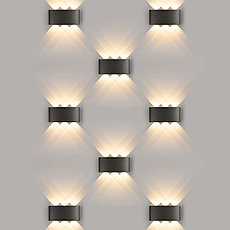 Настенный светильник 1551 Techno LED Twinky Trio чёрный, фото 2