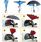 Зонт наоборот двухсторонний UpBrella (антизонт) / Умный зонт обратного сложения, фото 5