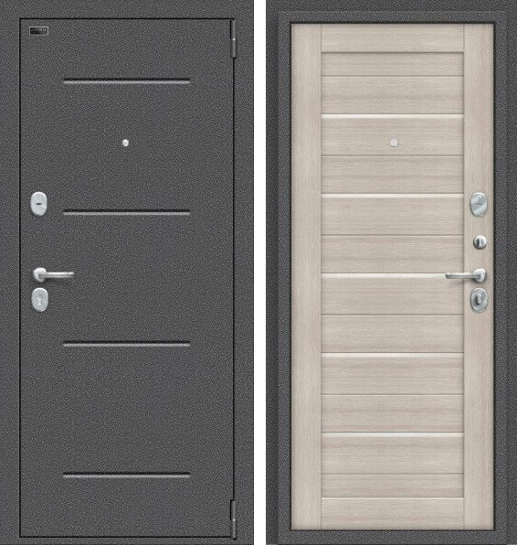 Двери входные металлические Porta S 104.П22 Антик Серебро/Cappuccino Veralinga - фото 1 - id-p132991457
