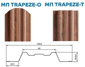 Штакетник металлический МП TRAPEZE