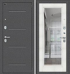 Двери входные металлические Porta S 104.П61 Антик Серебро/Bianco Veralinga