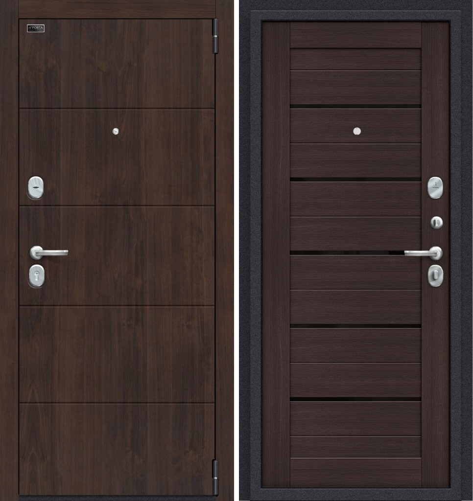 Двери входные металлические Porta S 4.П22 Almon 28/Wenge Veralinga