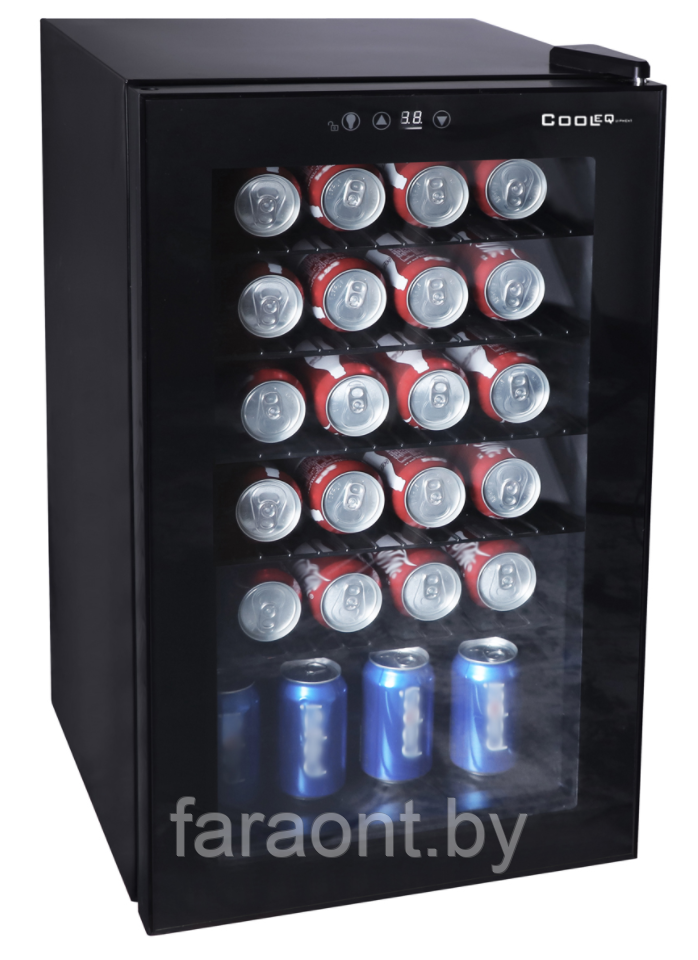 Холодильный шкаф барный COOLEQ TBC-65 черный (+4...+16) - фото 1 - id-p120284518