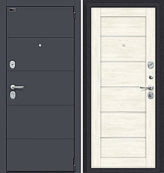 Двери входные металлические Porta S 4.Л22 Graphite Pro/Nordic Oak