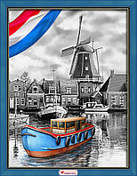 Картина стразами "Голландская речка"