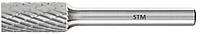 Борфреза (шарошка) твёрдосплавная цилиндрическая форма А (цилиндр с гладким торцом), STM A1225/6