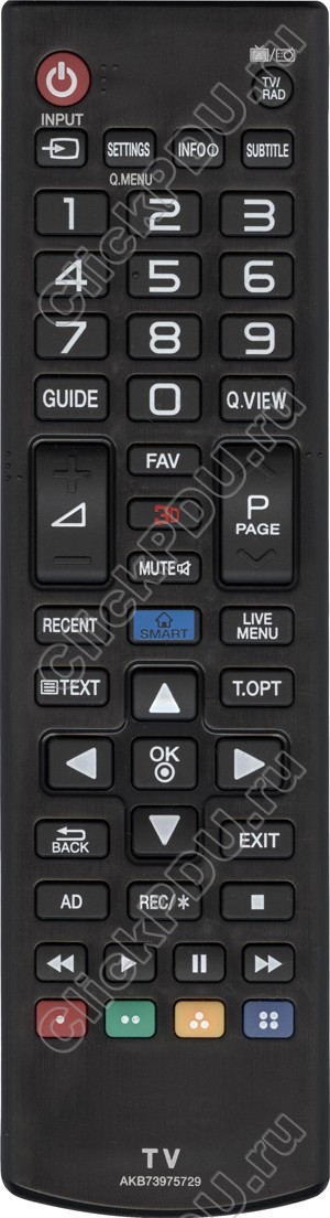 Пульт телевизионный LG AKB73975729 ic new LCD TV 3 D SMART