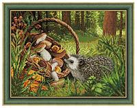Картина стразами "Ёжик в лесу"