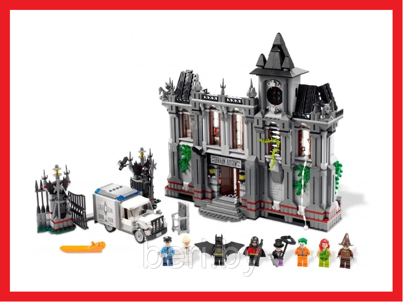 7124 Конструктор Decool Super Heroes "Побег из клиники Аркхэм" (Аналог Lego Super Heroes 10937), 1619 деталей - фото 2 - id-p133023903