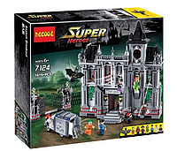 7124 Конструктор Decool Super Heroes "Побег из клиники Аркхэм" (Аналог Lego Super Heroes 10937), 1619 деталей