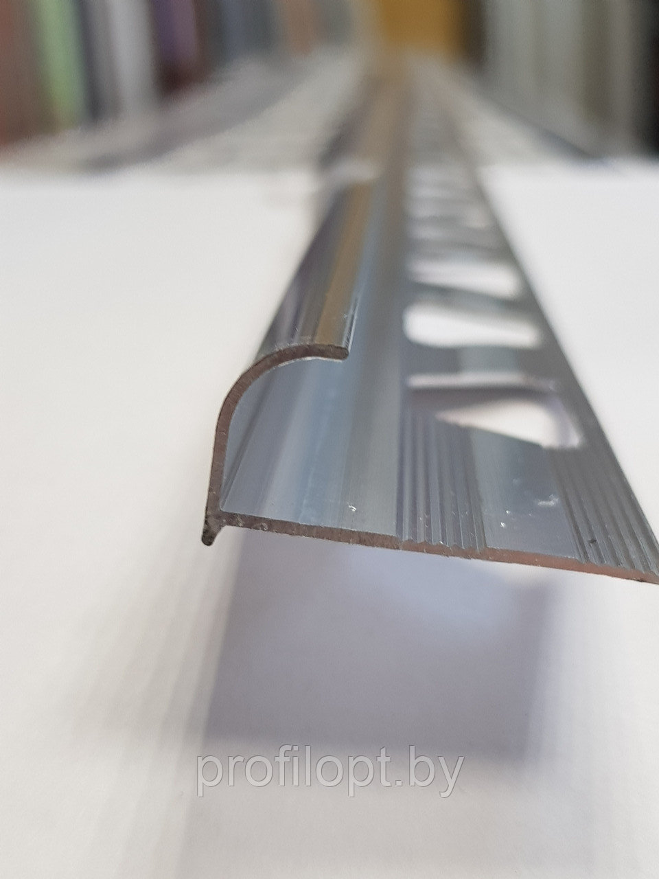 Уголок для плитки алюминиевый полукруглый 12 мм, серебро глянец (полированный) 270 см - фото 3 - id-p133023875