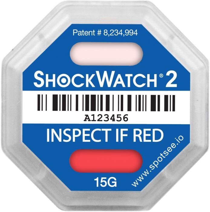 Индикатор удара ШОКВОТЧ ЛЭЙБЛ 2 (ShockWatch 2) 5G,10G,15G,25G, 37G, 50G, 75G - фото 5 - id-p133023902