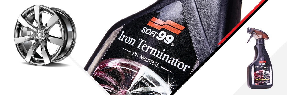 Iron Terminator - Нейтральный очиститель дисков и кузова | Soft99 | 500мл - фото 3 - id-p127443227