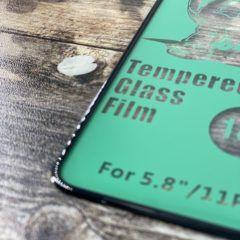 Защитное стекло 18d для Apple Iphone Xs Max черный (с силиконовым ободком) - фото 2 - id-p133024687