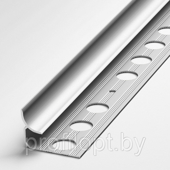 Угол для плитки внутренний алюминиевый 10 мм, анодированный серебро 270 см - фото 1 - id-p133024135