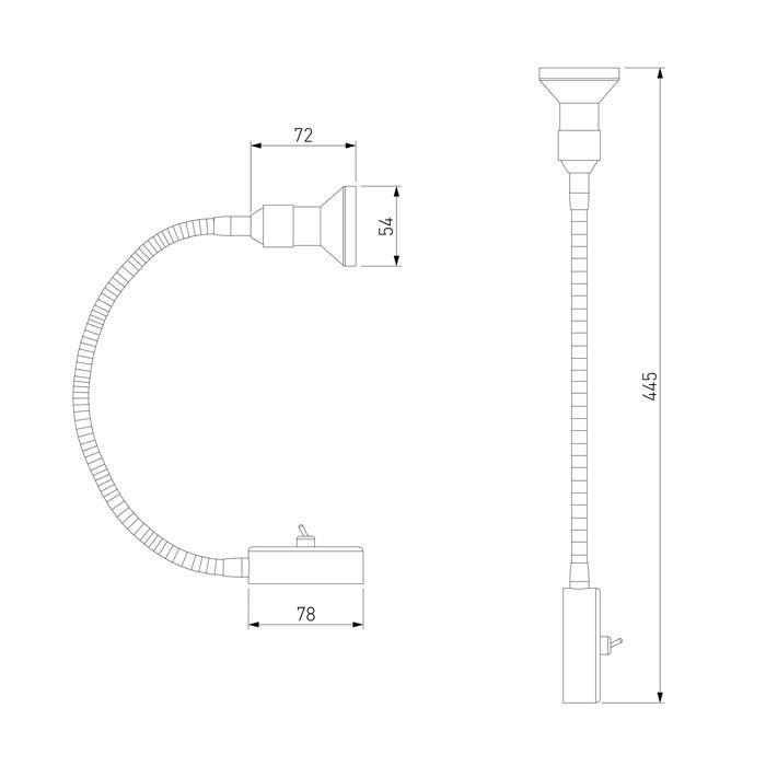 Настенный светильник Elektrostandard Plica 1215 MR16 сатинированный никель/хром - фото 3 - id-p133026791