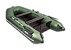 Надувная лодка Аква 2900 (Слань-книжка, киль) зеленый, фото 3