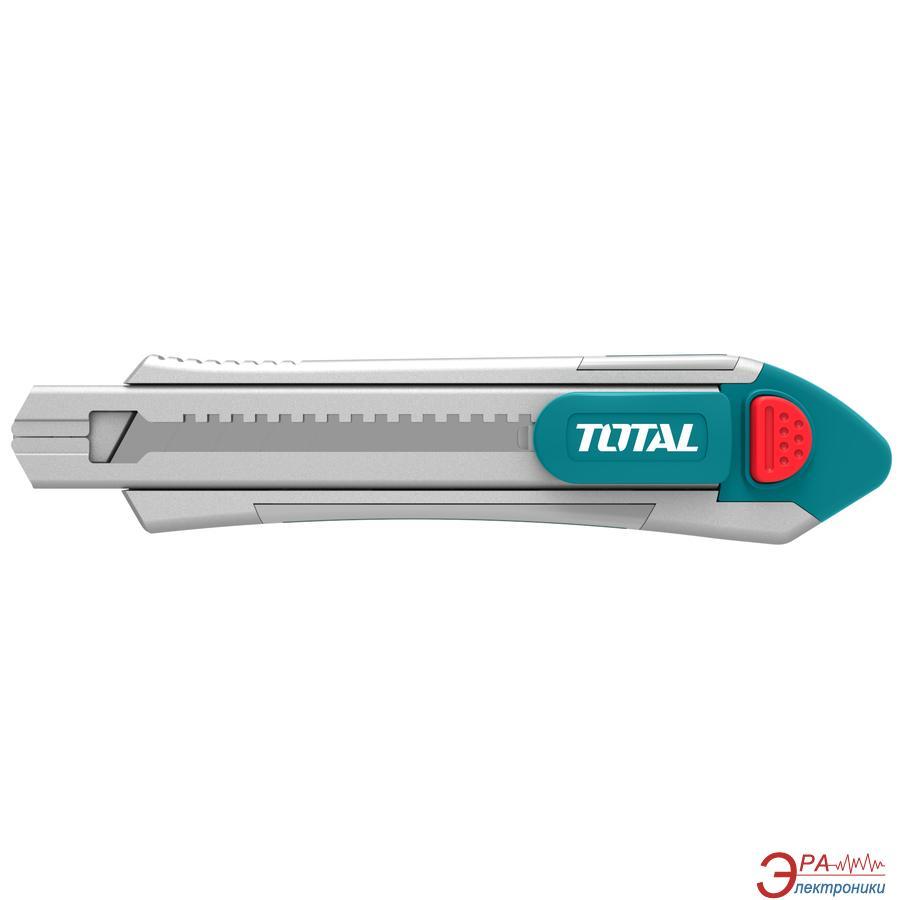 Нож с выдвижным лезвием 18mmx100mm, 6 лезвий, усиленный TOTAL TG5121806 - фото 2 - id-p133027119