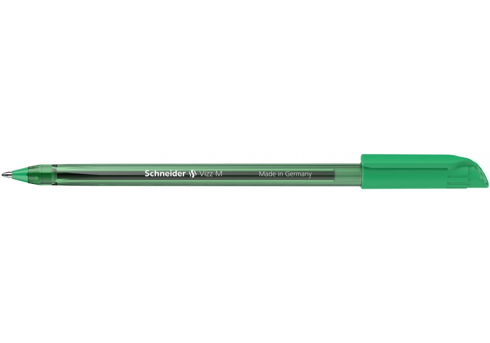 Ручка шариковая SCHNEIDER VIZZ F зелёная (цена с НДС) - фото 1 - id-p133031399
