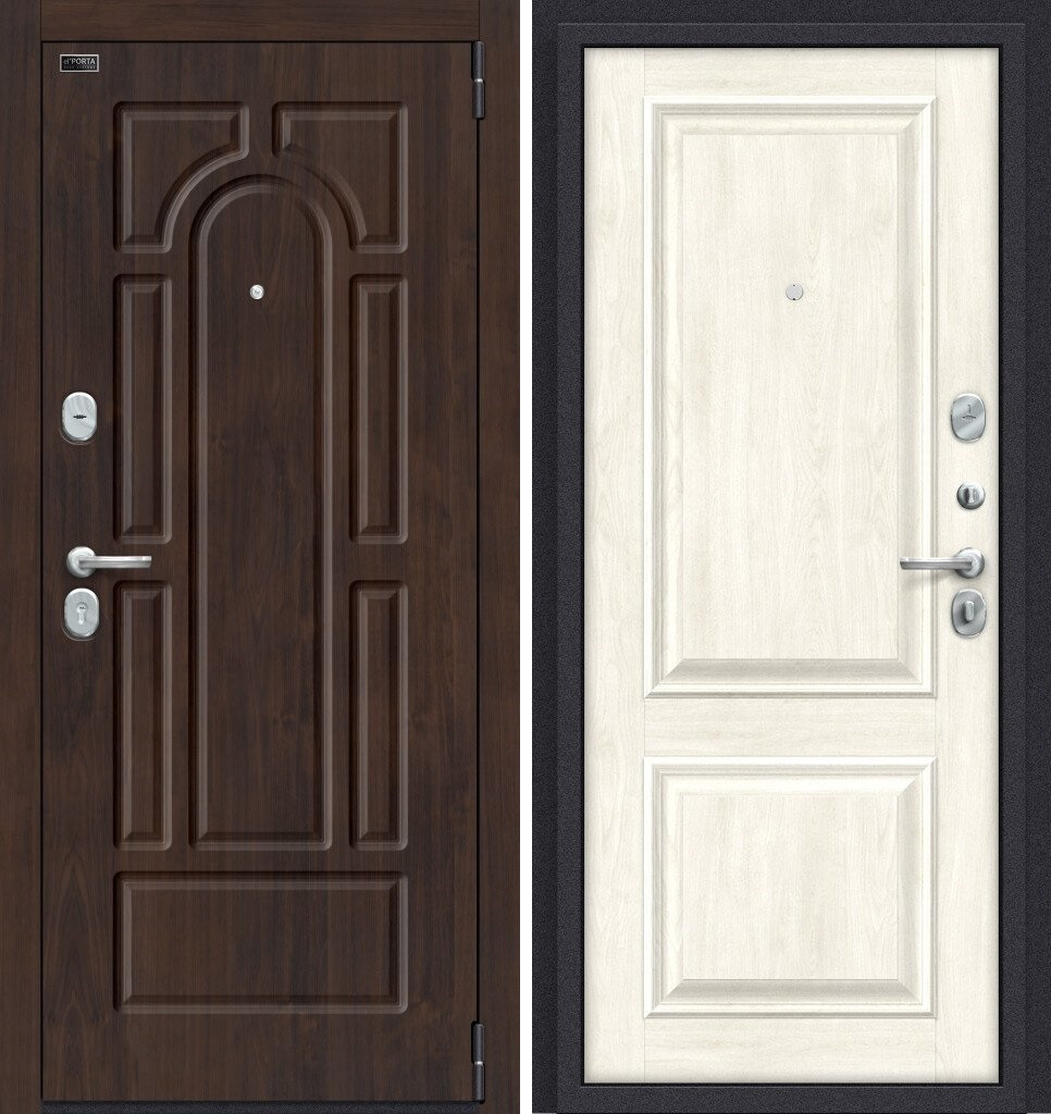 Двери входные металлические Porta S 55.K12 Almon 28/Nordic Oak - фото 1 - id-p133031379