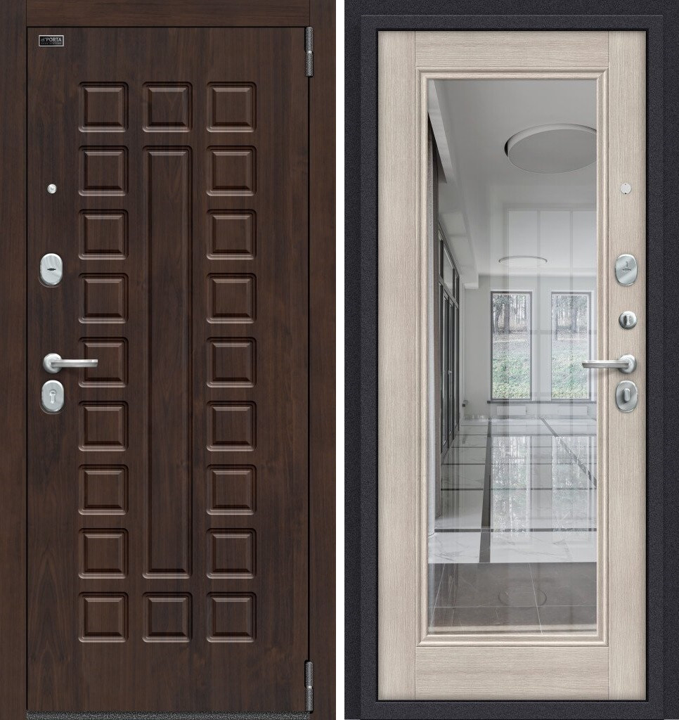 Двери входные металлические Porta S 51.П61 Almon 28/Cappuccino Veralinga - фото 1 - id-p133032430