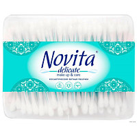 Палочки ватные Novita Delicate косметические в баночке 300шт