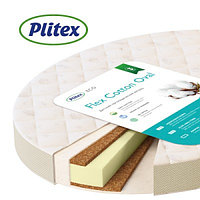 Матрас овальный Plitex Flex Cotton Oval, 125х75х10см