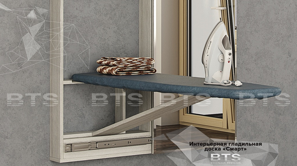 Гладильная доска Смарт купе с зеркалом - Лоредо - фото 2 - id-p133053937
