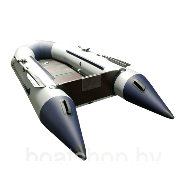 Лодка ПВХ Гелиос-30МКС (серо-синяя)