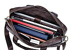 Мужская сумка-портфель JEEP BULUO (Цвет Коричневый) + ПОДАРОК, фото 5