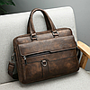 Мужская сумка-портфель JEEP BULUO (Цвет Коричневый) + ПОДАРОК, фото 2