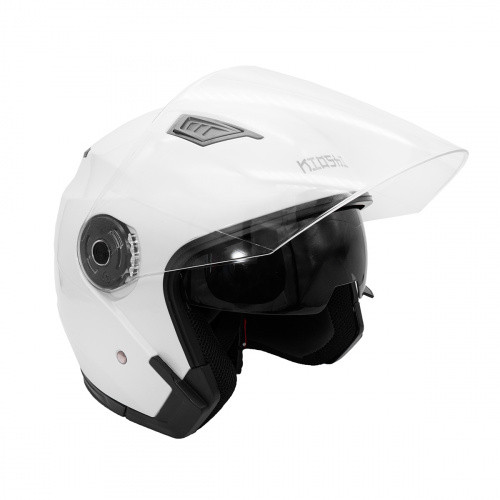 Шлем KIOSHI 526 открытый со стеклом и очками размер S - фото 1 - id-p133064488