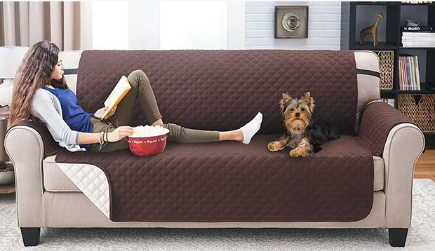 Покрывало на диван двустороннее Couch Coat | Защитная накидка от домашних питомцев - фото 4 - id-p115017850