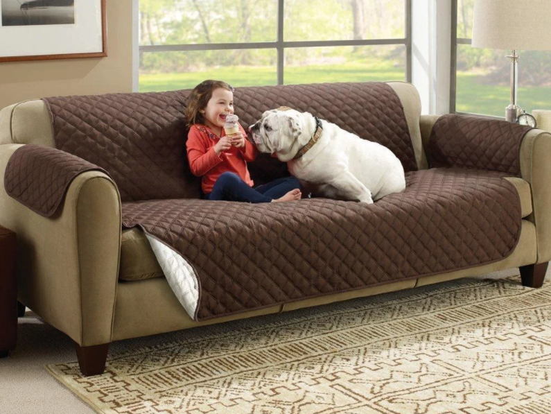 Покрывало на диван двустороннее Couch Coat | Защитная накидка от домашних питомцев - фото 3 - id-p115017850