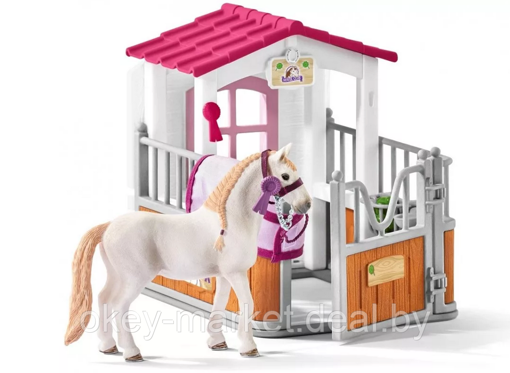 Игровой набор Schleich Стойло с Лузитанской кобылой 42368 - фото 2 - id-p133067760