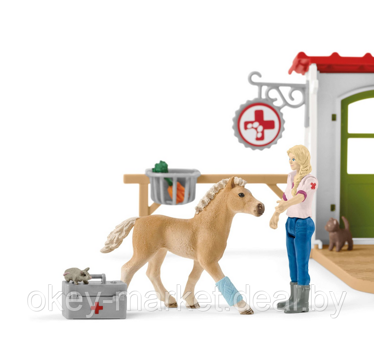 Игровой набор Schleich Ветеринарная клиника с домашними животными 42502 - фото 3 - id-p133068623