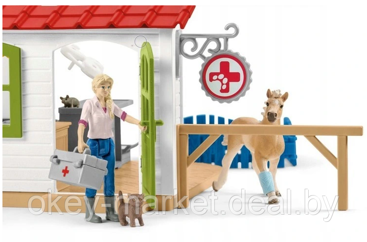 Игровой набор Schleich Ветеринарная клиника с домашними животными 42502 - фото 7 - id-p133068623