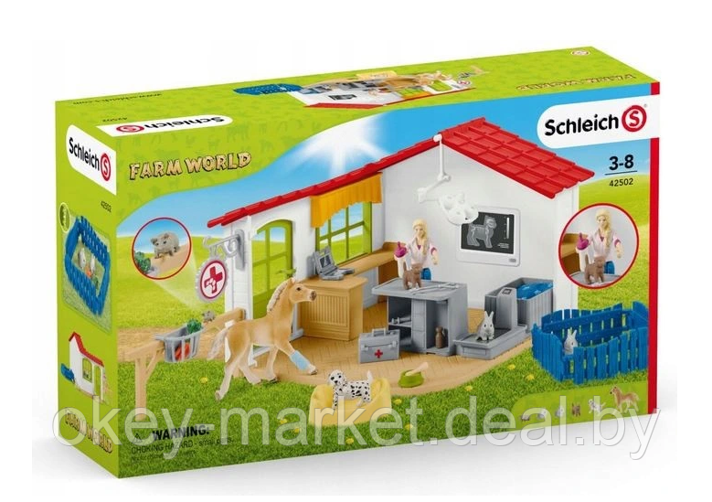 Игровой набор Schleich Ветеринарная клиника с домашними животными 42502 - фото 10 - id-p133068623