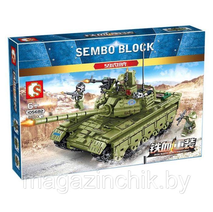 Конструктор Китайский танк Type-59, Sembo 105862, аналог Лего - фото 4 - id-p133081225