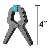 Струбцина 110 мм (4 ), пластиковая , усилие 12 кг TOTAL THT13342