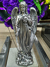 Скульптура Скорбящий Ангел №2 (серебро/патина)