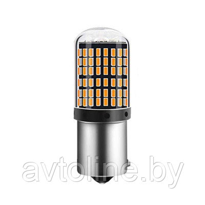 Лампа светодиодная PY21W 144SMD с обманкой оранжевая RUNOAUTO 01685RA