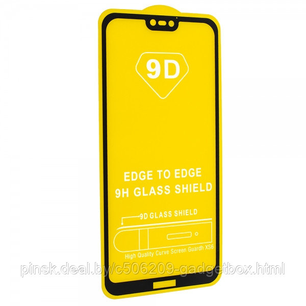 Защитное стекло Unipha Glass Pro+ 9H с полной проклейкой для Huawei P20 Lite / Nova 3E Черное - фото 1 - id-p130057511