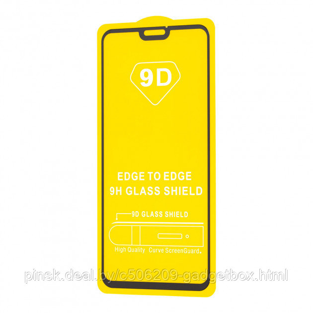 Защитное стекло Unipha Glass Pro+ 9H с полной проклейкой для Huawei Honor 8X Черное - фото 1 - id-p130057522