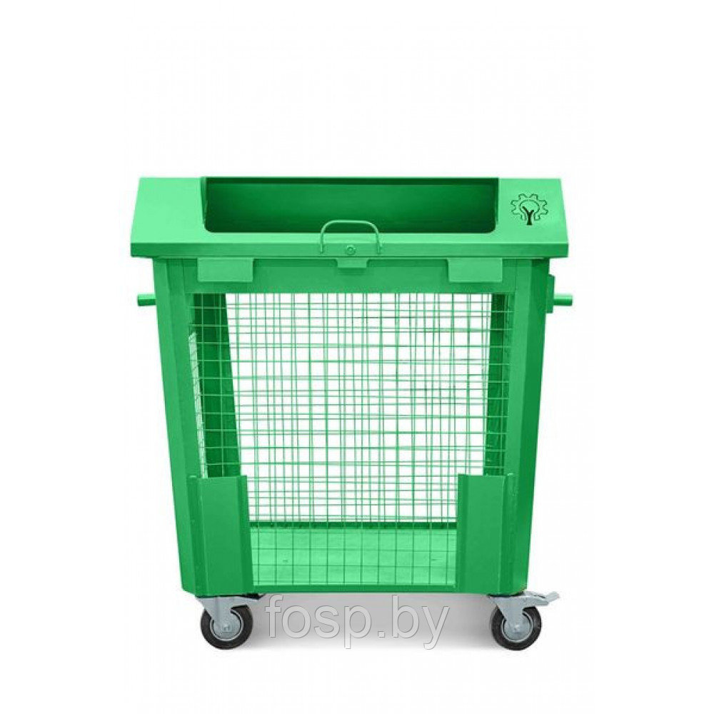 Контейнер для сбора Бумаги с крышкой, 1.1 куб.м. EURO.