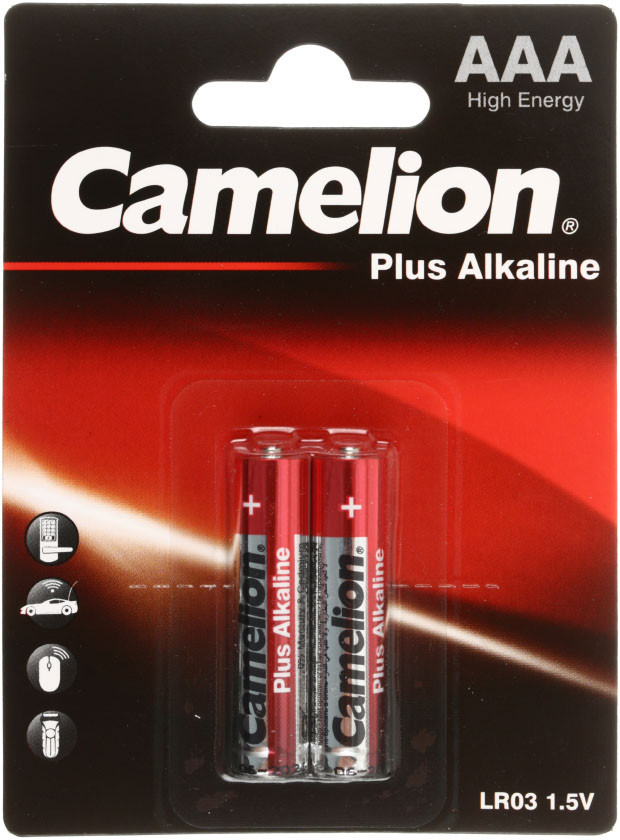 Батарейка щелочная Camelion Plus Alkaline ААА, LR03, 1.5V - фото 1 - id-p133126653