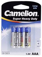 Батарейка солевая Camelion Blue Super Heavy Duty AAA, R03P Micro UM4, 1.5V