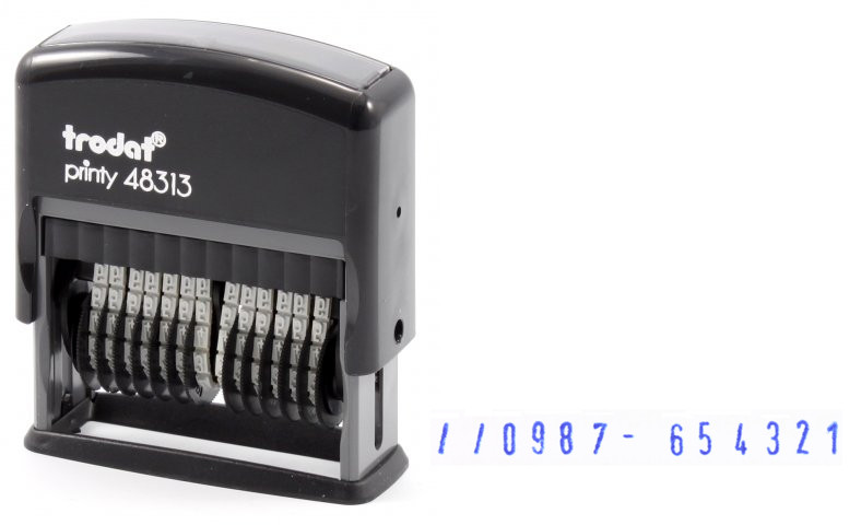Нумератор полуавтоматический Trodat 48313 тип 48313, 13 разрядов, высота шрифта 3,8 мм - фото 1 - id-p133126706